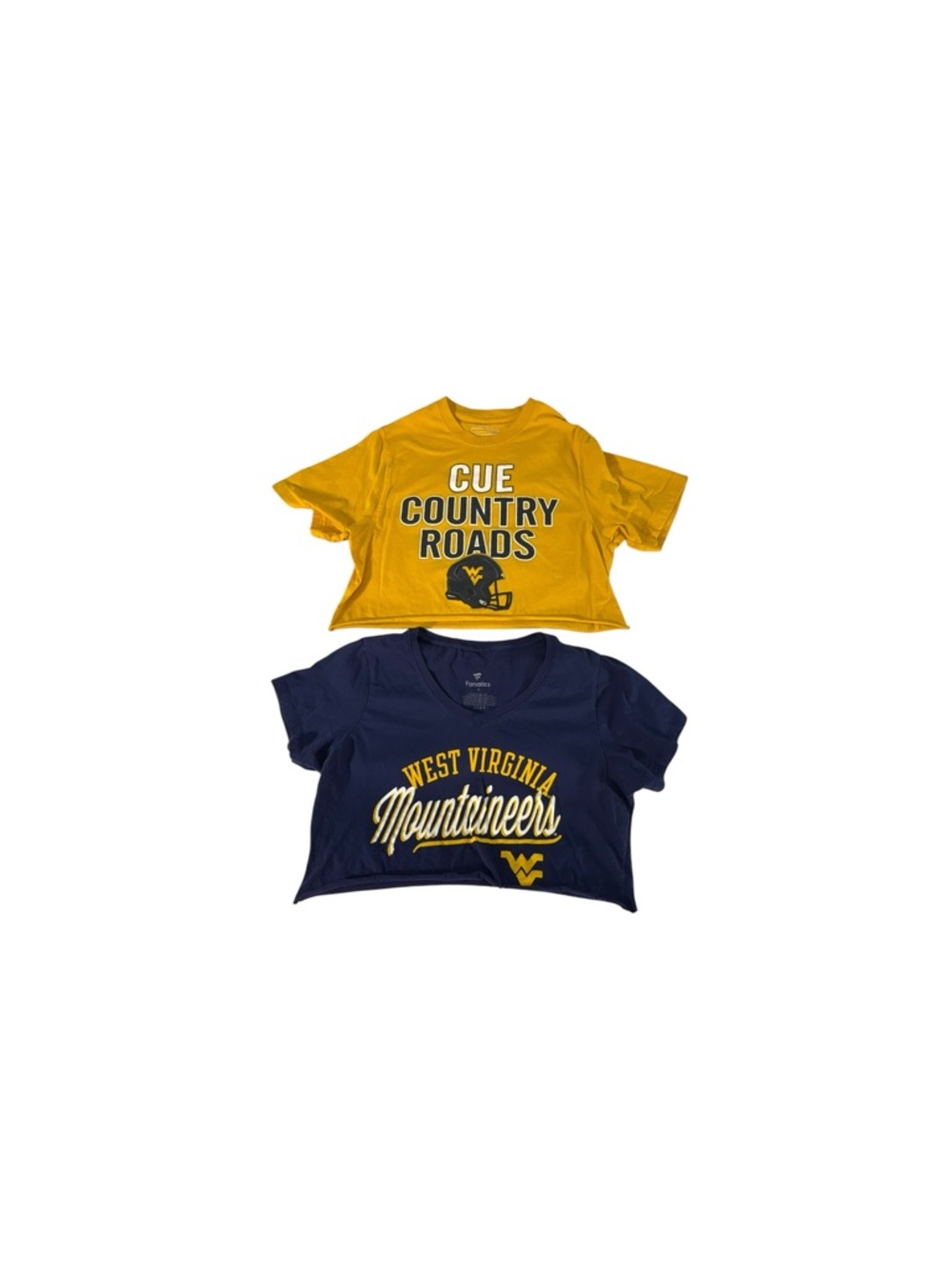 West Virginia Mountaineers Cropped Tee Bundle Women’s M CollegeCore Festival